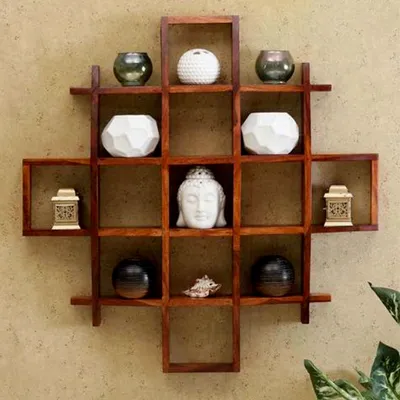 Premium Wood Multispace Wall Shelf