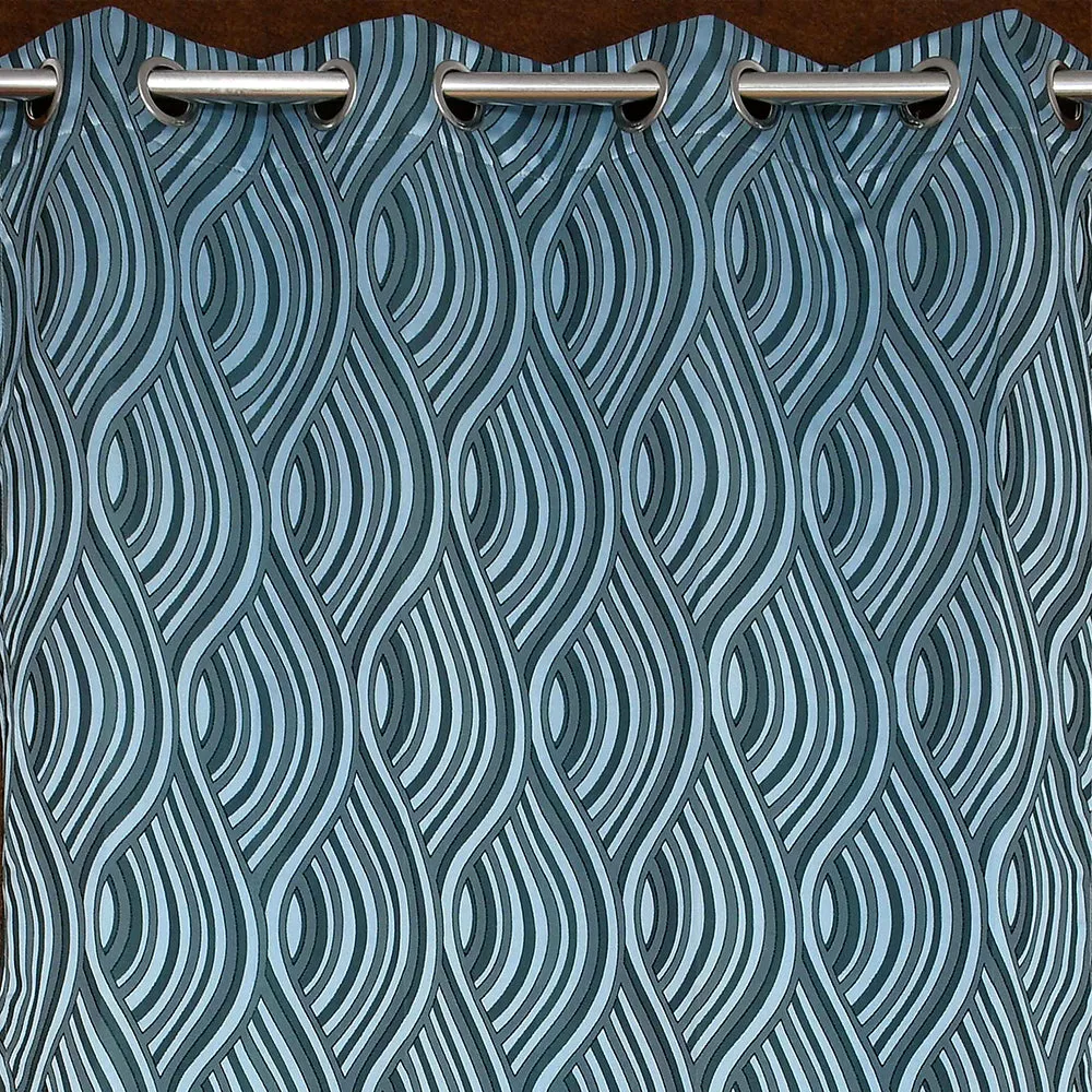 Presto Blue colour Abstract Set of 2 Window/Door/Long door WINDOW