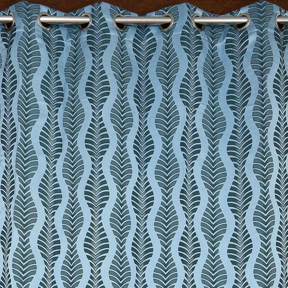 Presto Blue colour Abstract Set of 2 Window/Door/Long door WINDOW