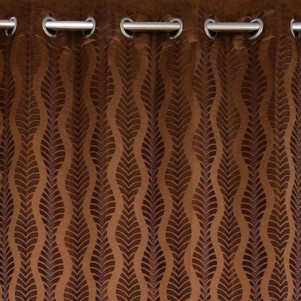 Presto Brown colour Abstract Set of 2 Window/Door/Long door WINDOW