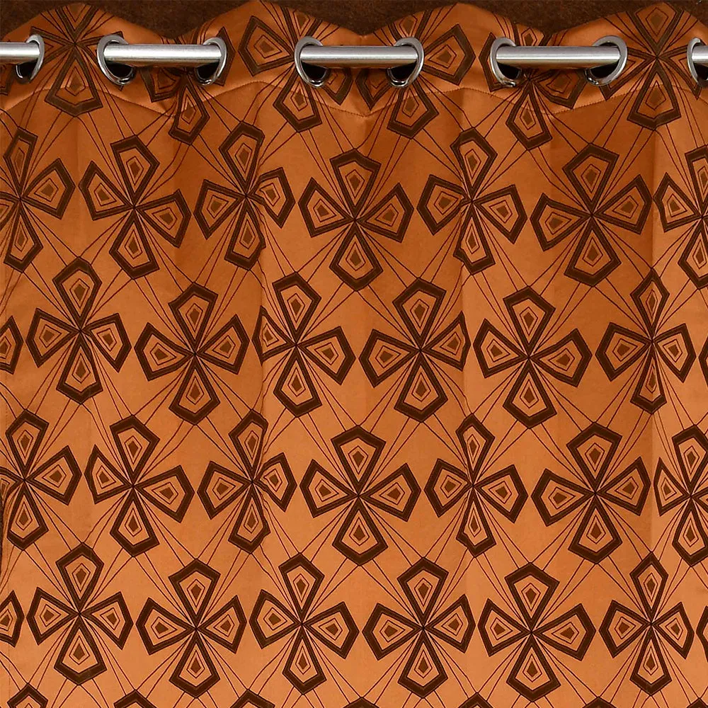 Presto Brown colour Abstract Set of 2 Window/Door/Long door WINDOW