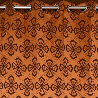 Presto Brown colour Abstract Set of 2 Window/Door/Long door