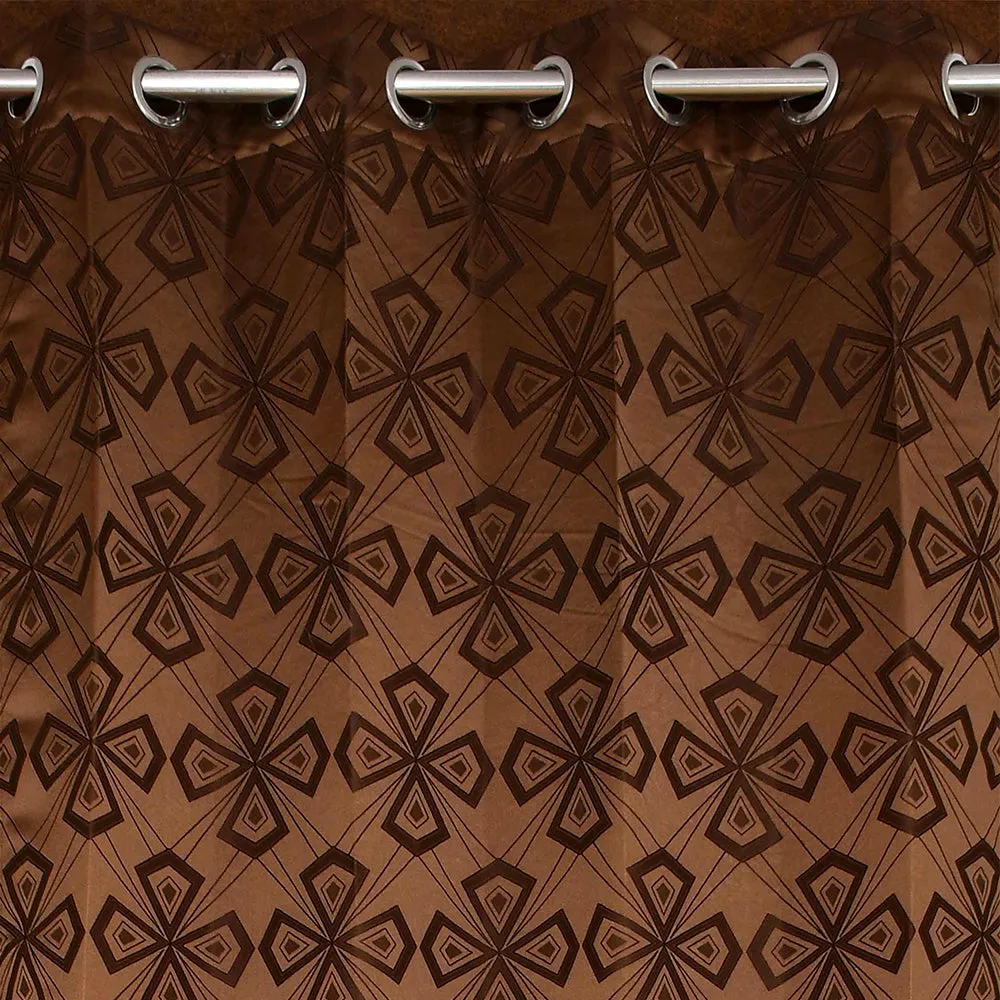 Presto Brown colour Abstract Set of 2 Window/Door/Long door WINDOW