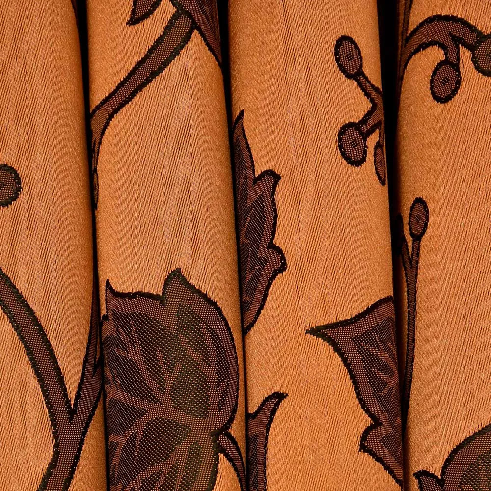 Presto Brown colour Floral Set of 2 Window/Door/Long door WINDOW