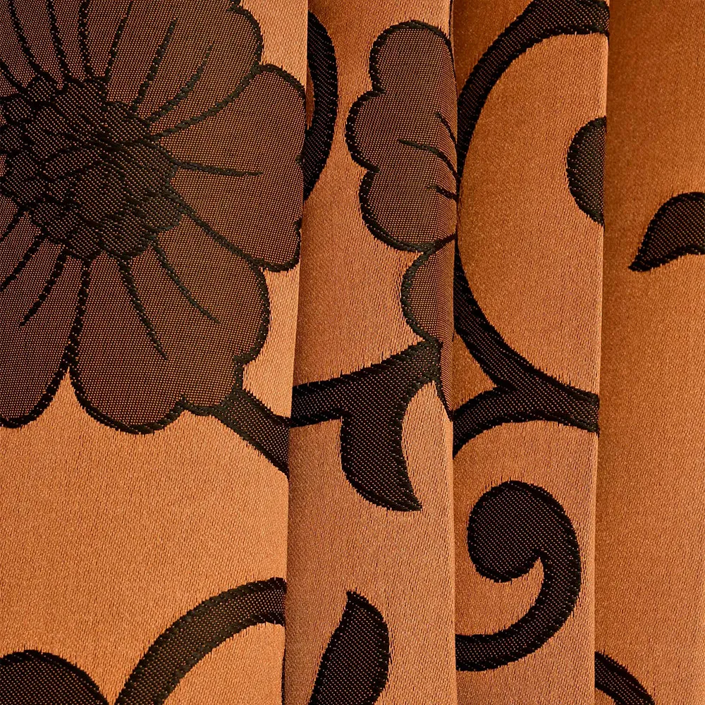 Presto Brown colour Floral Set of 2 Window/Door/Long door WINDOW