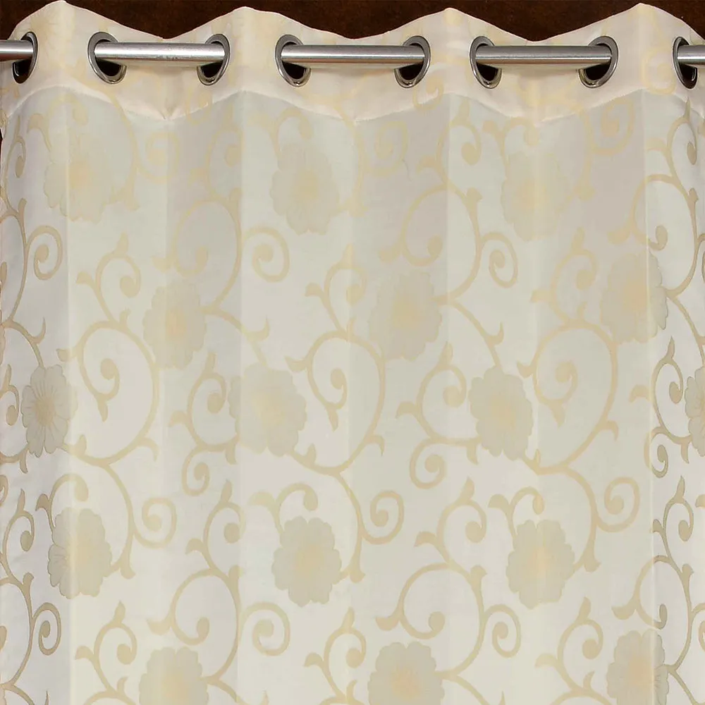 Presto Cream colour Floral Set of 2 Window/Door/Long door WINDOW