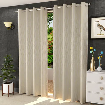 Presto Cream colourAbstract Set of 2 Window/Door/Long door