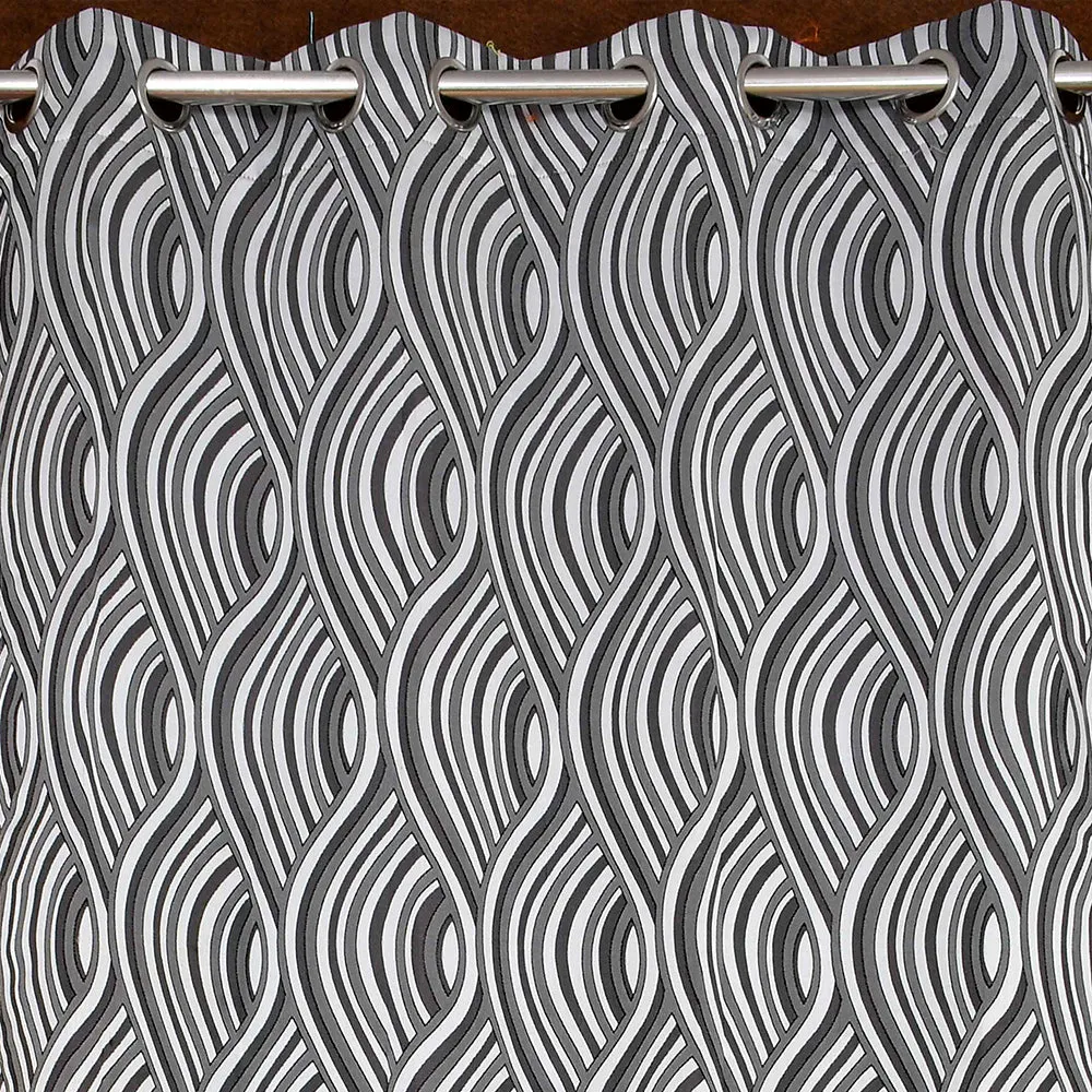 Presto Grey colour Abstract Set of 2 Window/Door/Long door WINDOW