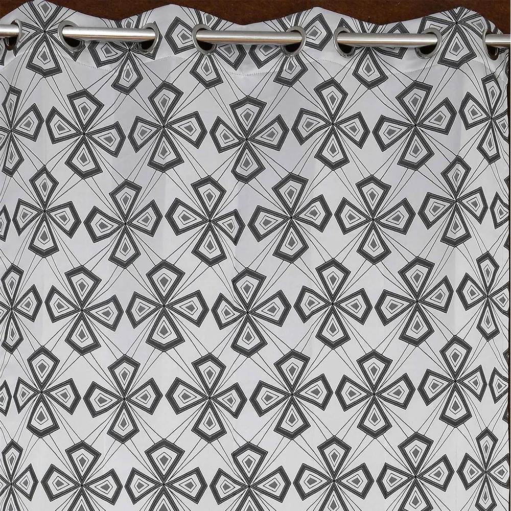 Presto Grey colour Abstract Set of 2 Window/Door/Long door WINDOW