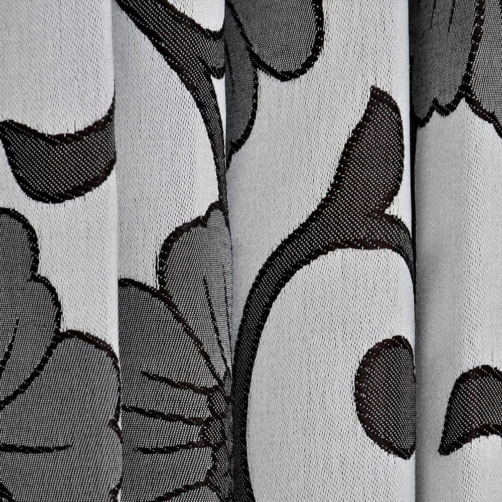 Presto Grey colour Floral Set of 2 Window/Door/Long door WINDOW