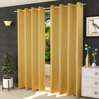 Presto Light Gold colour Geometrical Set of 2 Window/Door/Long door