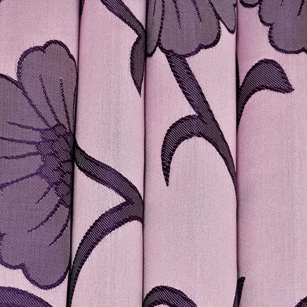 Presto Pink colour Floral Set of 2 Window/Door/Long door WINDOW