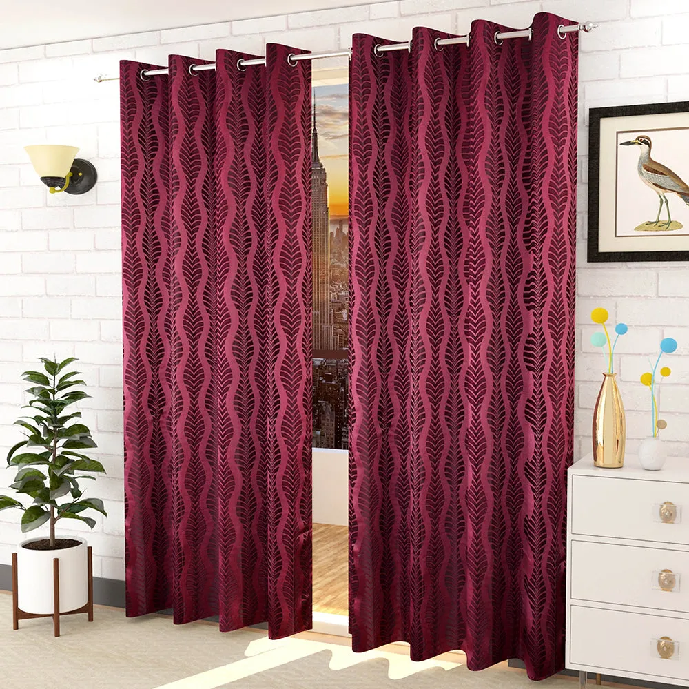 Presto Purple colour Abstract Set of 2 Window/Door/Long door WINDOW