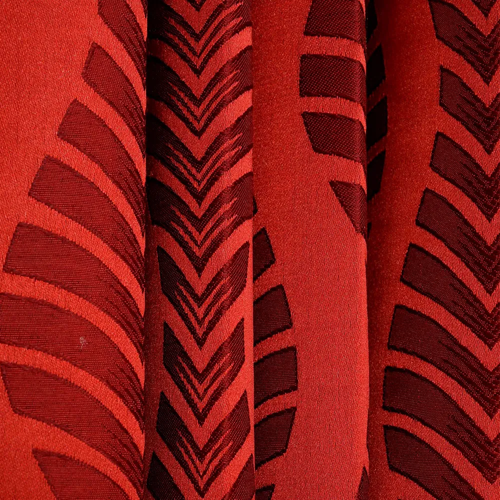 Presto Red colour Abstract Set of 2 Window/Door/Long door WINDOW