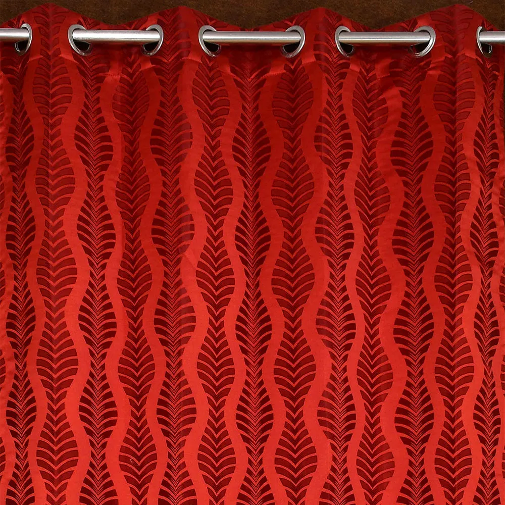 Presto Red colour Abstract Set of 2 Window/Door/Long door WINDOW