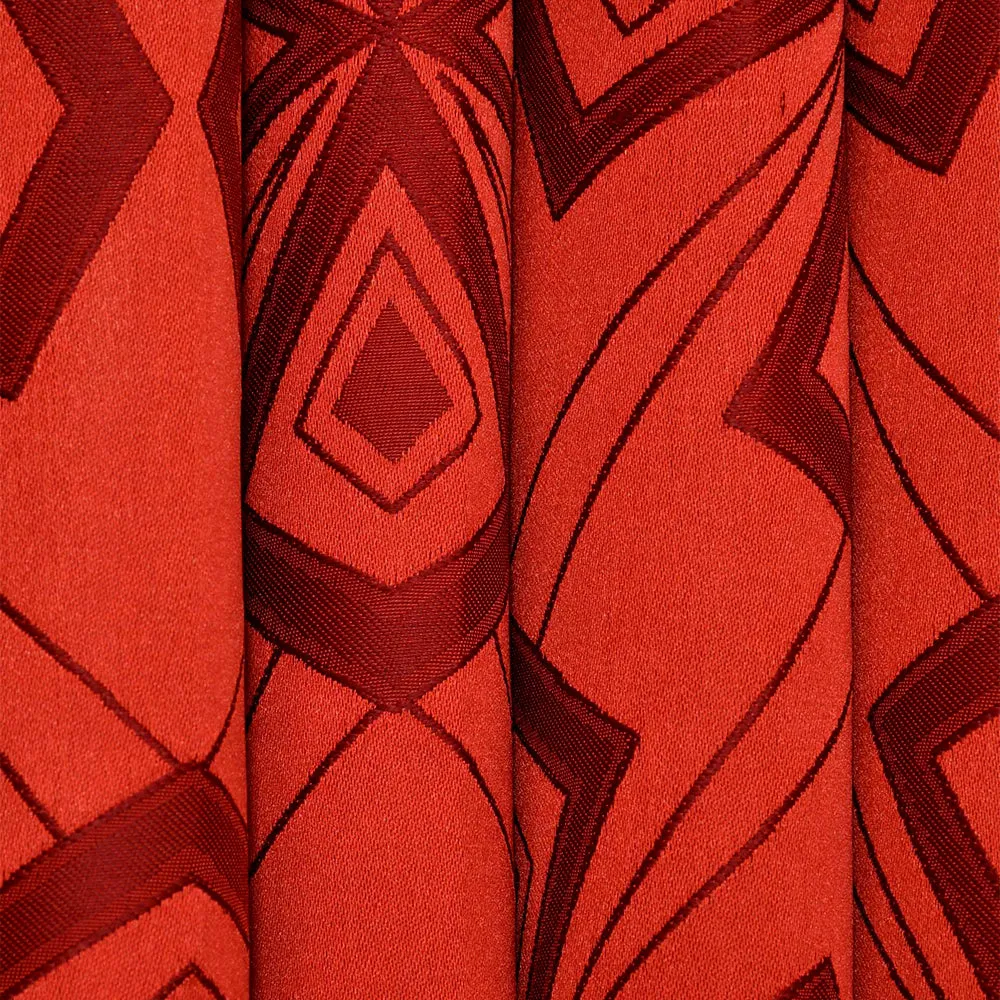 Presto Red colour Abstract Set of 2 Window/Door/Long door WINDOW