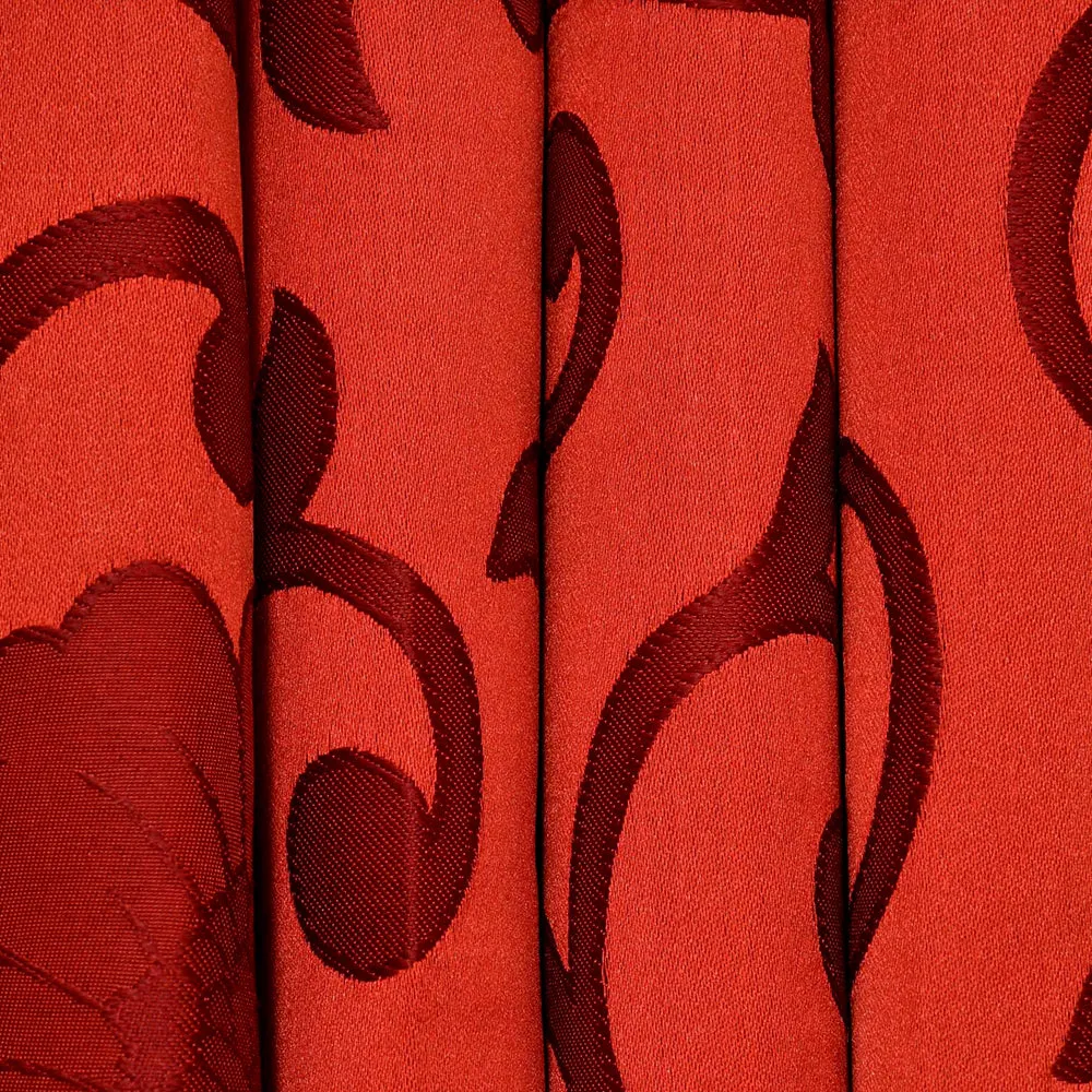 Presto Red colour Floral Set of 2 Window/Door/Long door WINDOW