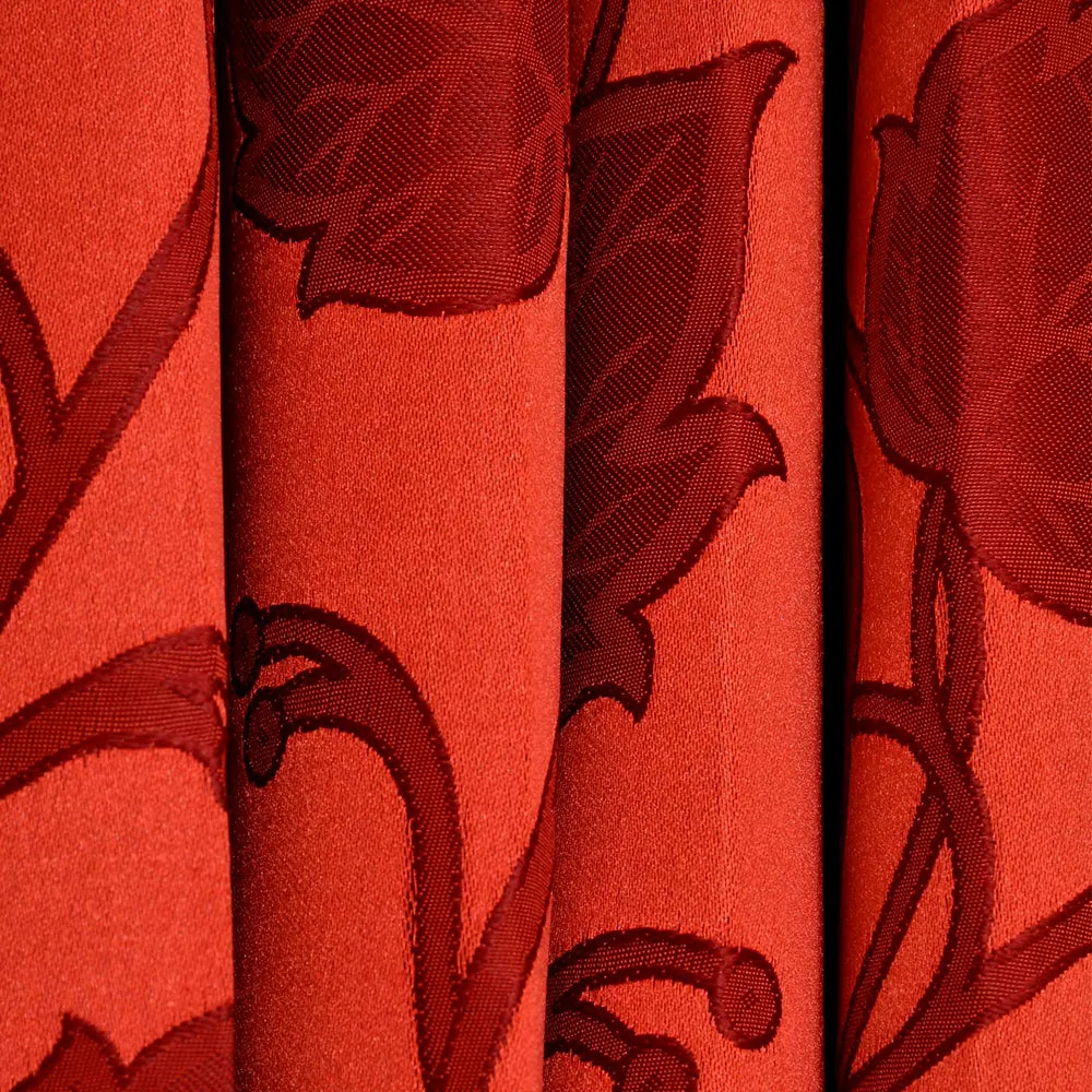 Presto Red colour Floral Set of 2 Window/Door/Long door WINDOW