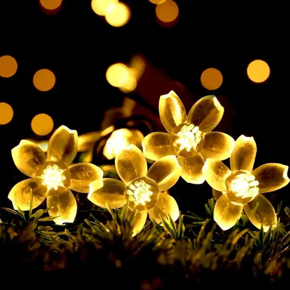 Pretty Blooming Flower Fairy LED String Lights - 6 pieces