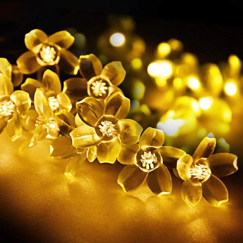 Pretty Blooming Flower Fairy LED String Lights - 6 pieces
