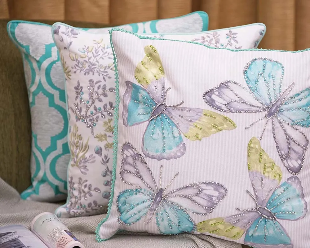 Pretty Designer Pastel Color Cushion Cover Set Of 3