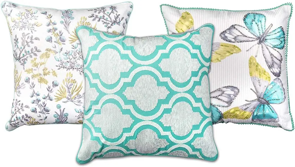 Pretty Designer Pastel Color Cushion Cover Set Of 3