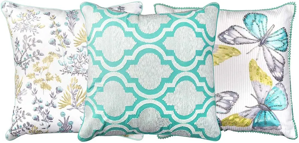 Pretty Designer Pastel Color Cushion Cover Set Of 3