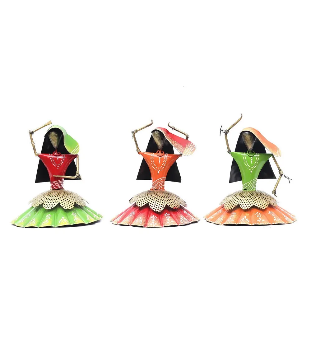 Pretty Dolls Musicians Figurines / Showpiece Set Of 3