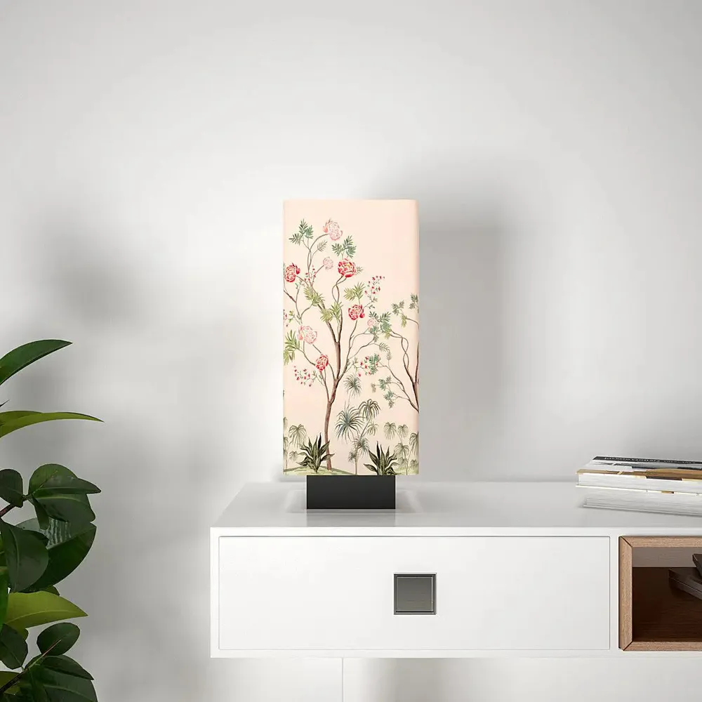 Pretty Floral Stem Designer Table Lamp