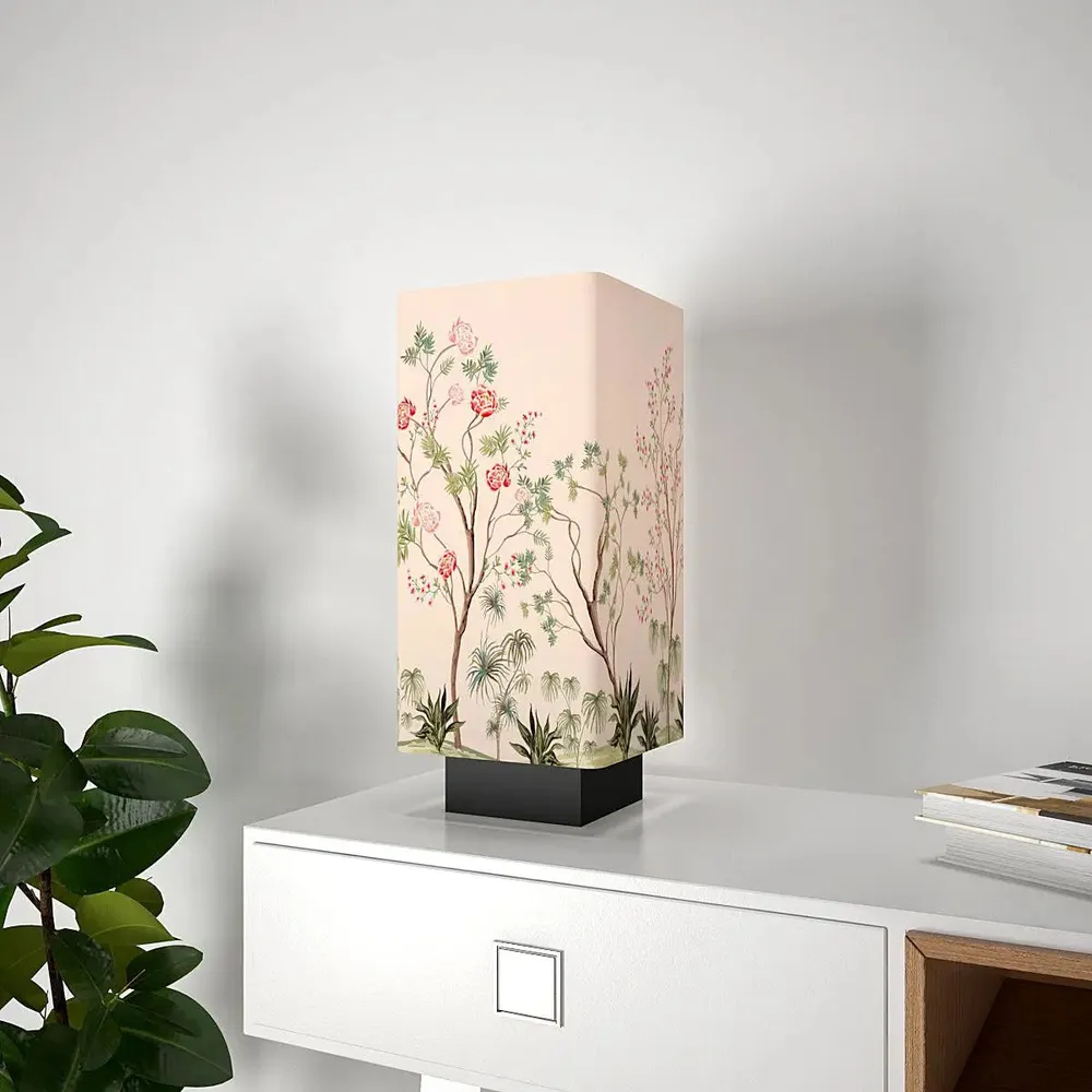 Pretty Floral Stem Designer Table Lamp