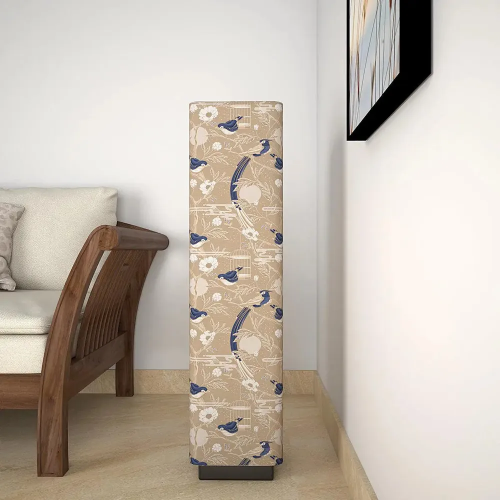 Pretty Humming Birds Glow Rectangle Floor Lamp