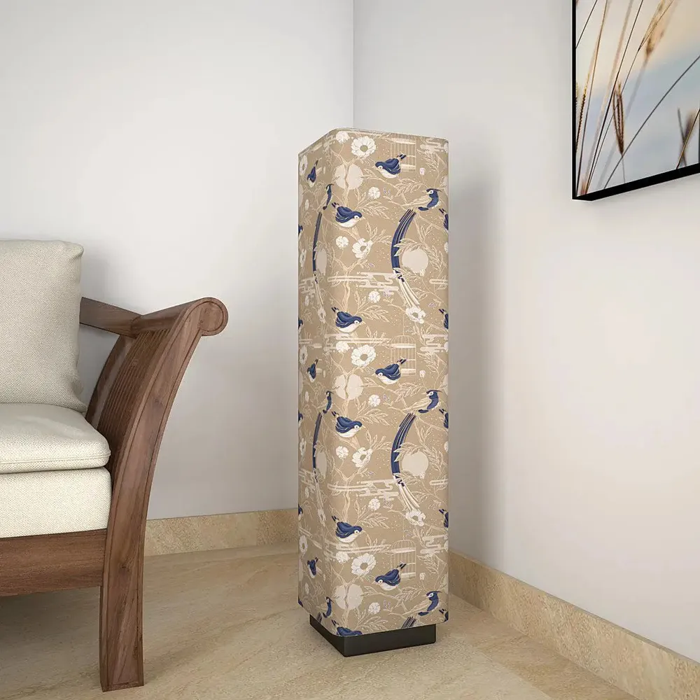 Pretty Humming Birds Glow Rectangle Floor Lamp