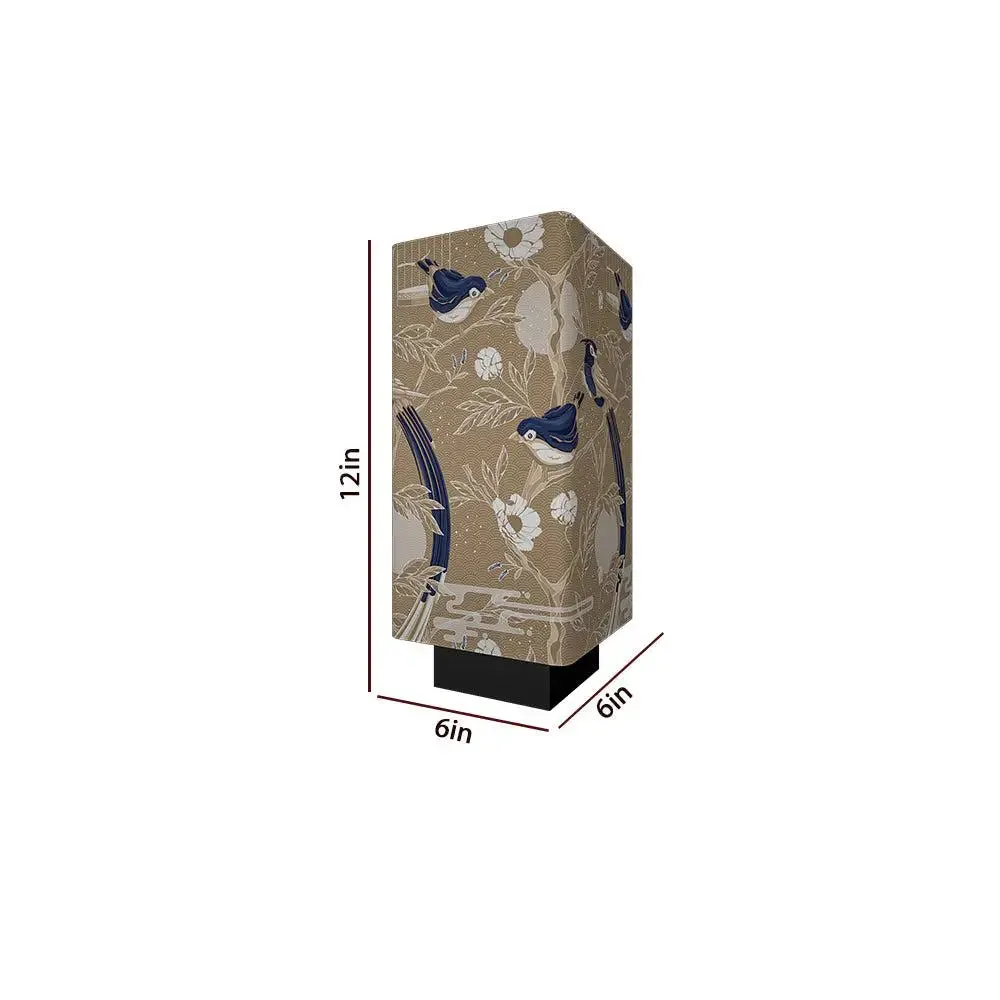 Pretty Humming Birds Glow Rectangle Table Lamp Single Piece