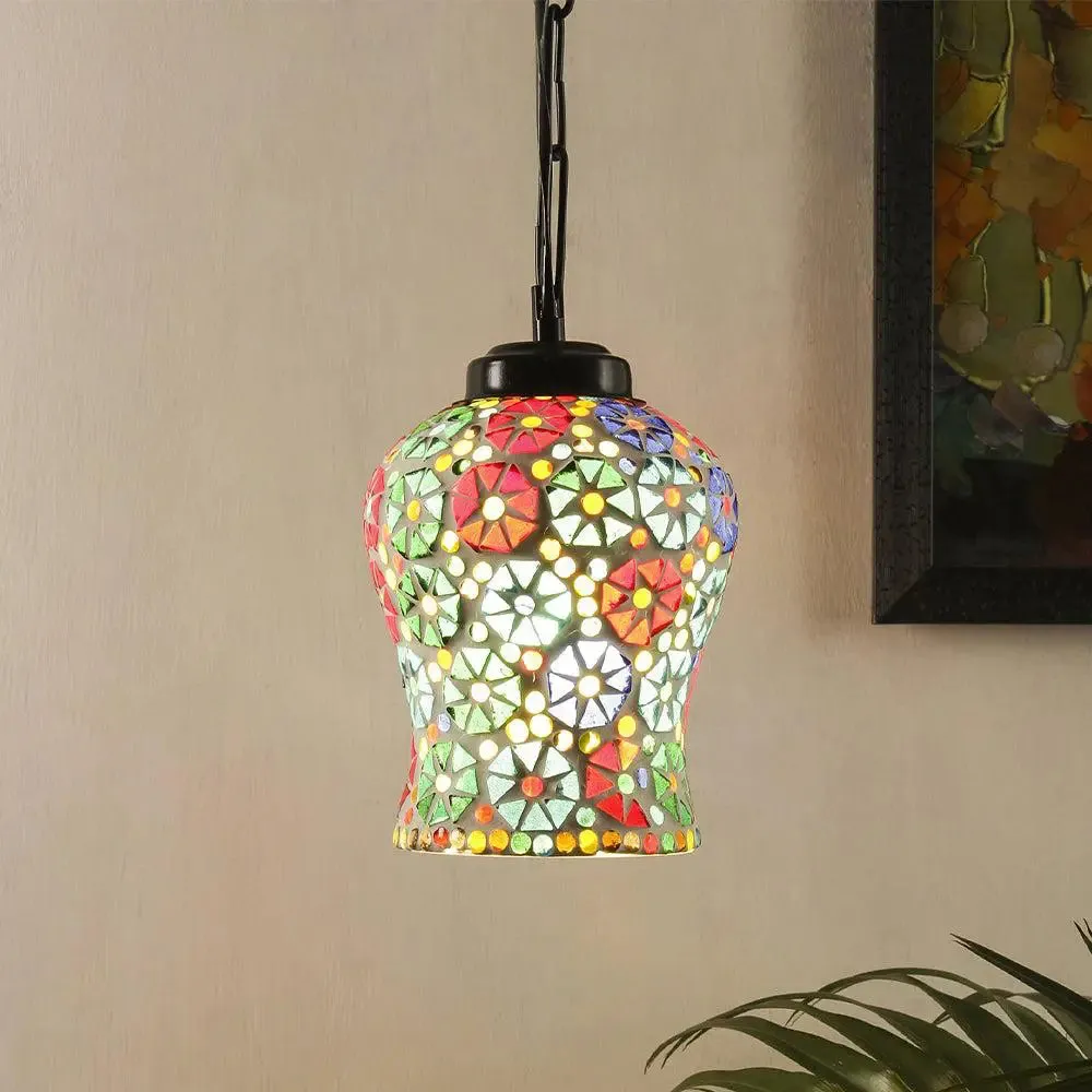 Pretty Mosaic Pattern Hanging Light