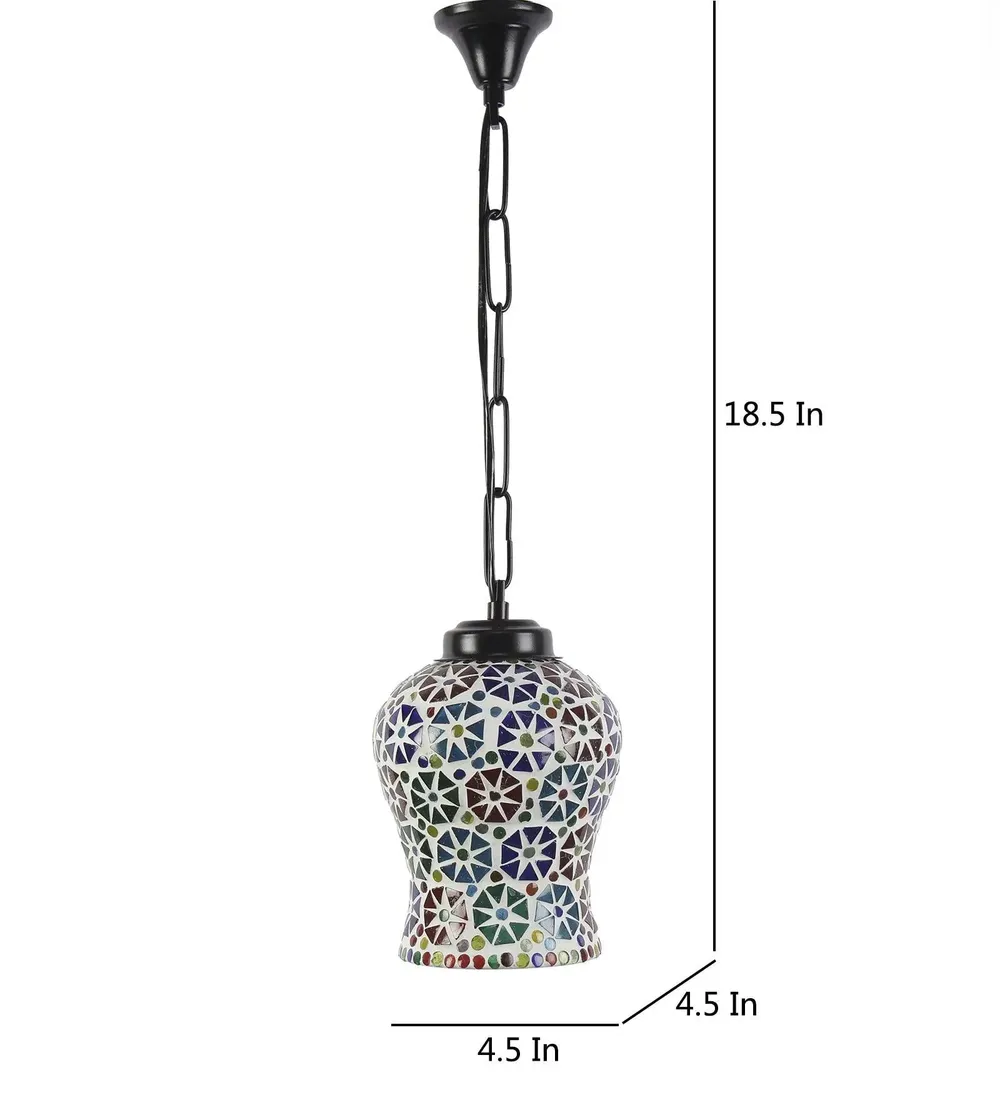 Pretty Mosaic Pattern Hanging Light