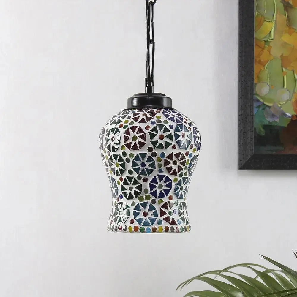 Pretty Mosaic Pattern Hanging Light