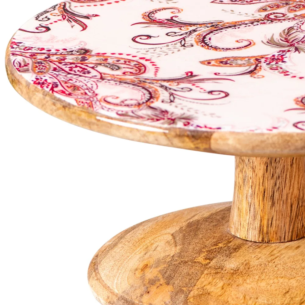 Pretty Palsey Printed Classic Wooden Cake Stand