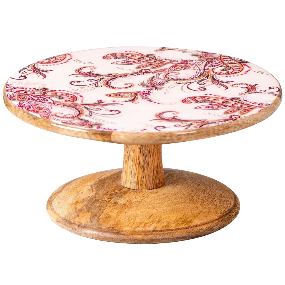 Pretty Palsey Printed Classic Wooden Cake Stand
