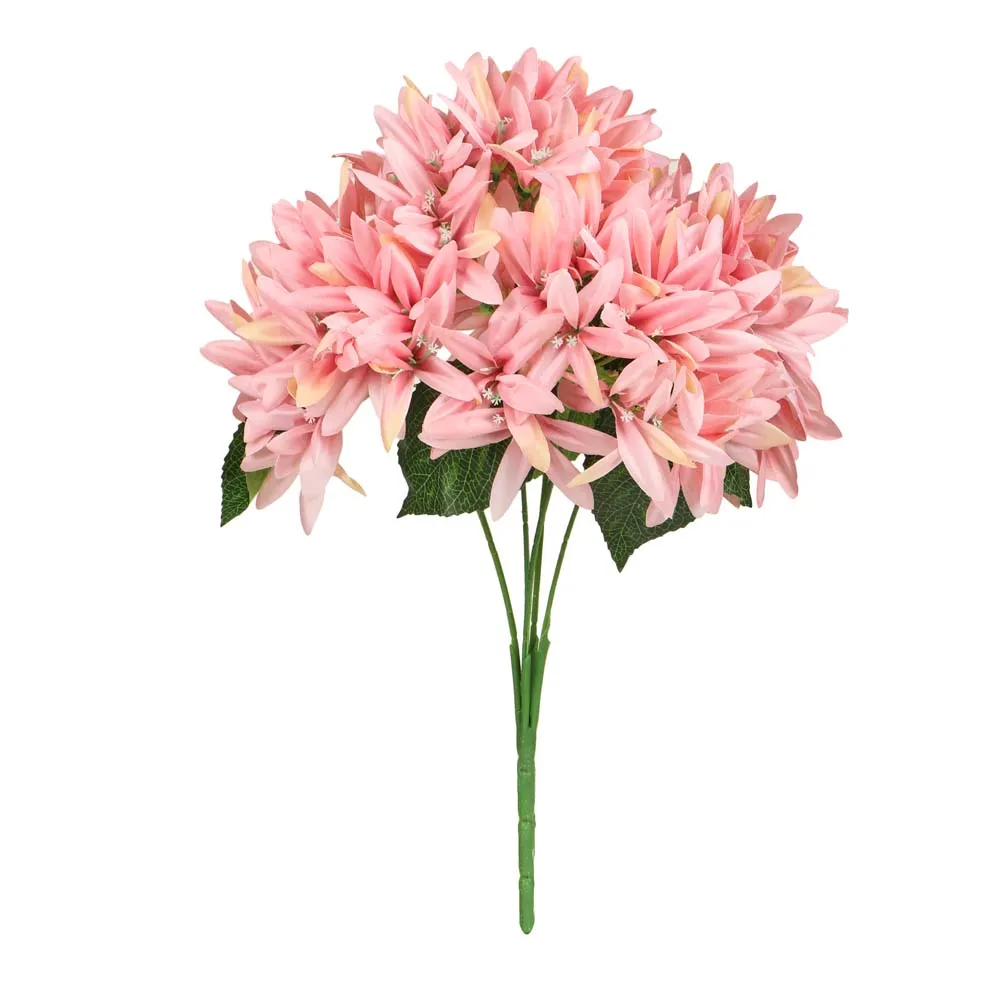 Pretty Peach Artificial Silk Flower Bunch Single Piece