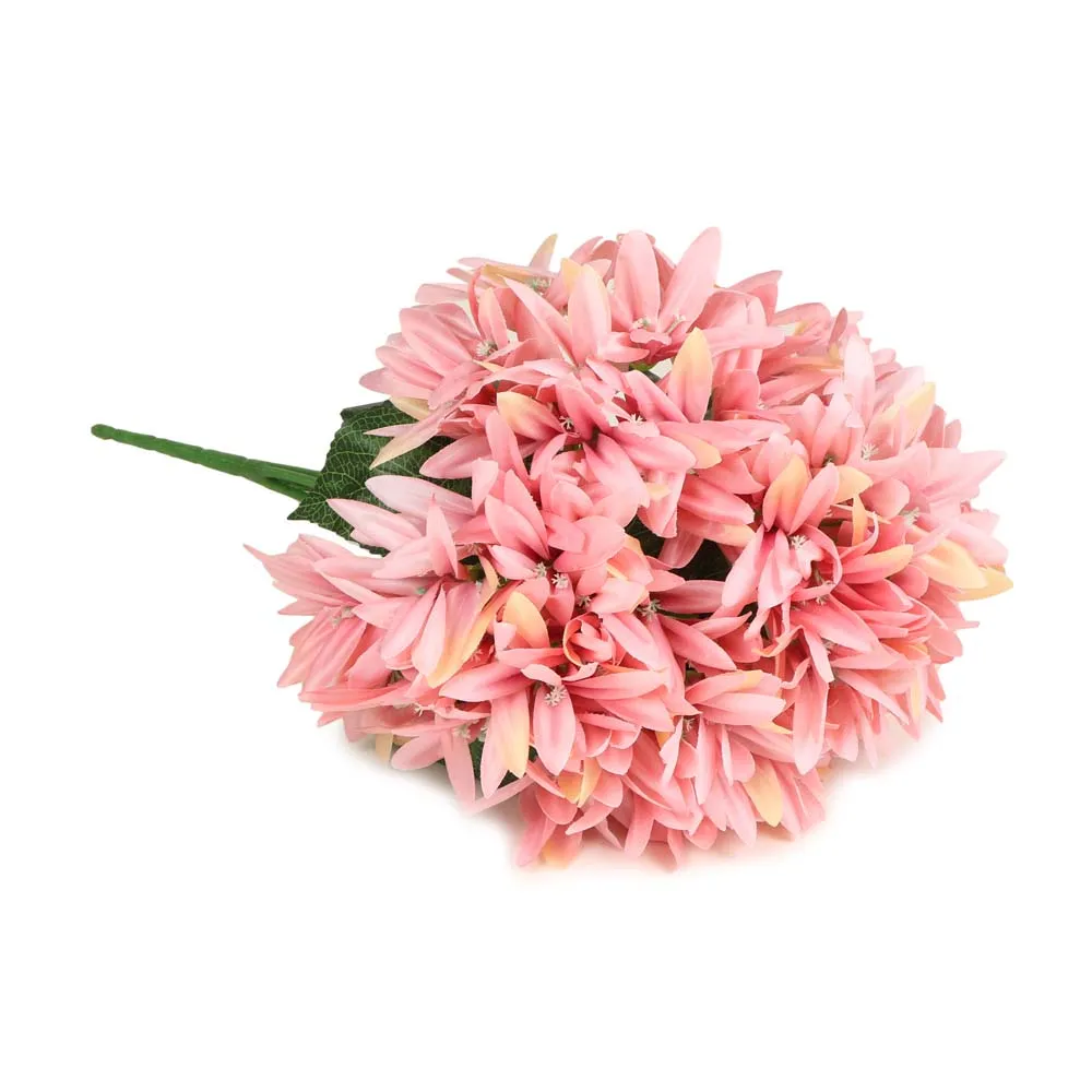 Pretty Peach Artificial Silk Flower Bunch Single Piece