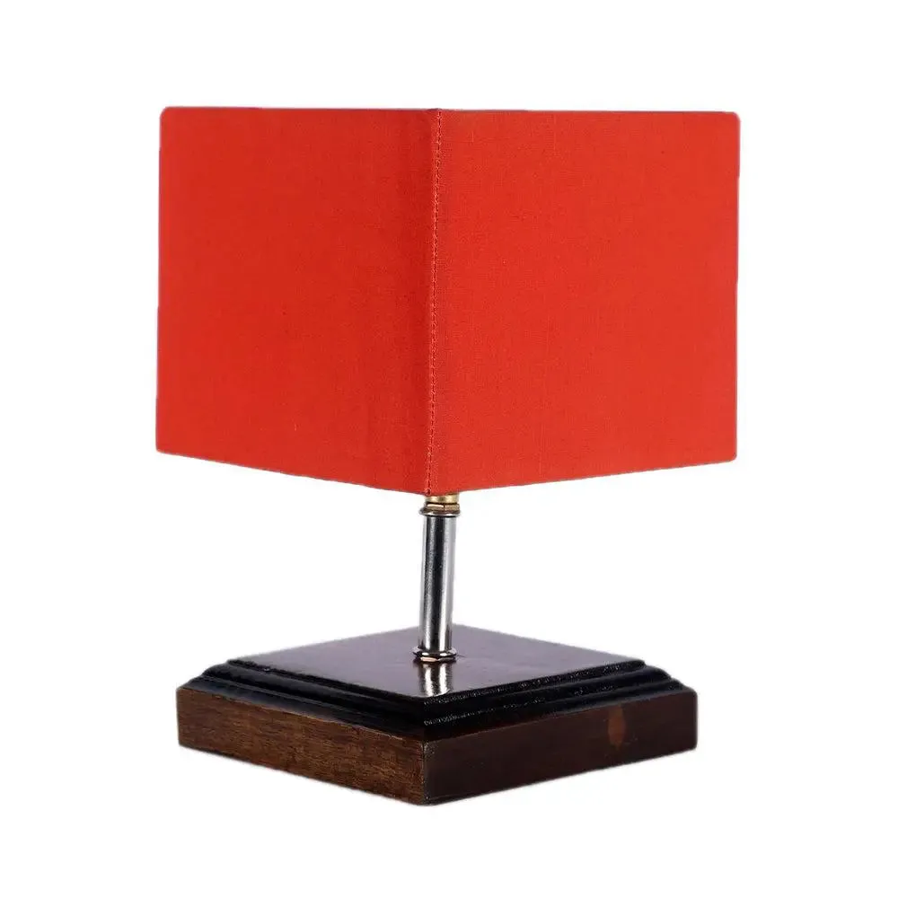 Pretty Square Wood Table Lamp Shade Single Piece