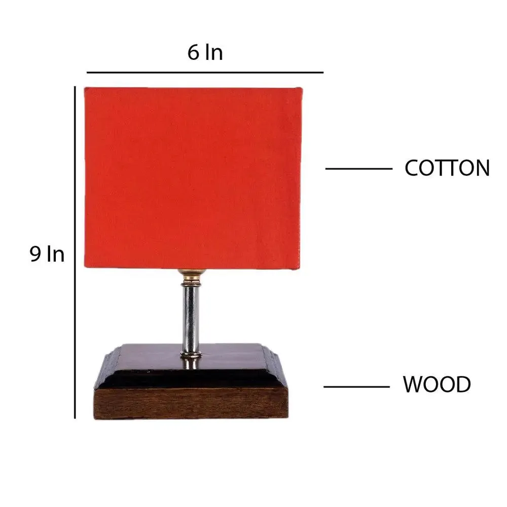 Pretty Square Wood Table Lamp Shade Single Piece