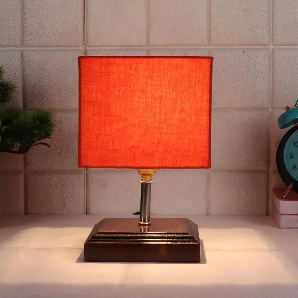 Pretty Square Wood Table Lamp Shade Single Piece