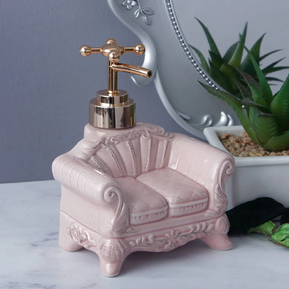 Pretty Vintage Sofa Baby Pink Soap Dispenser