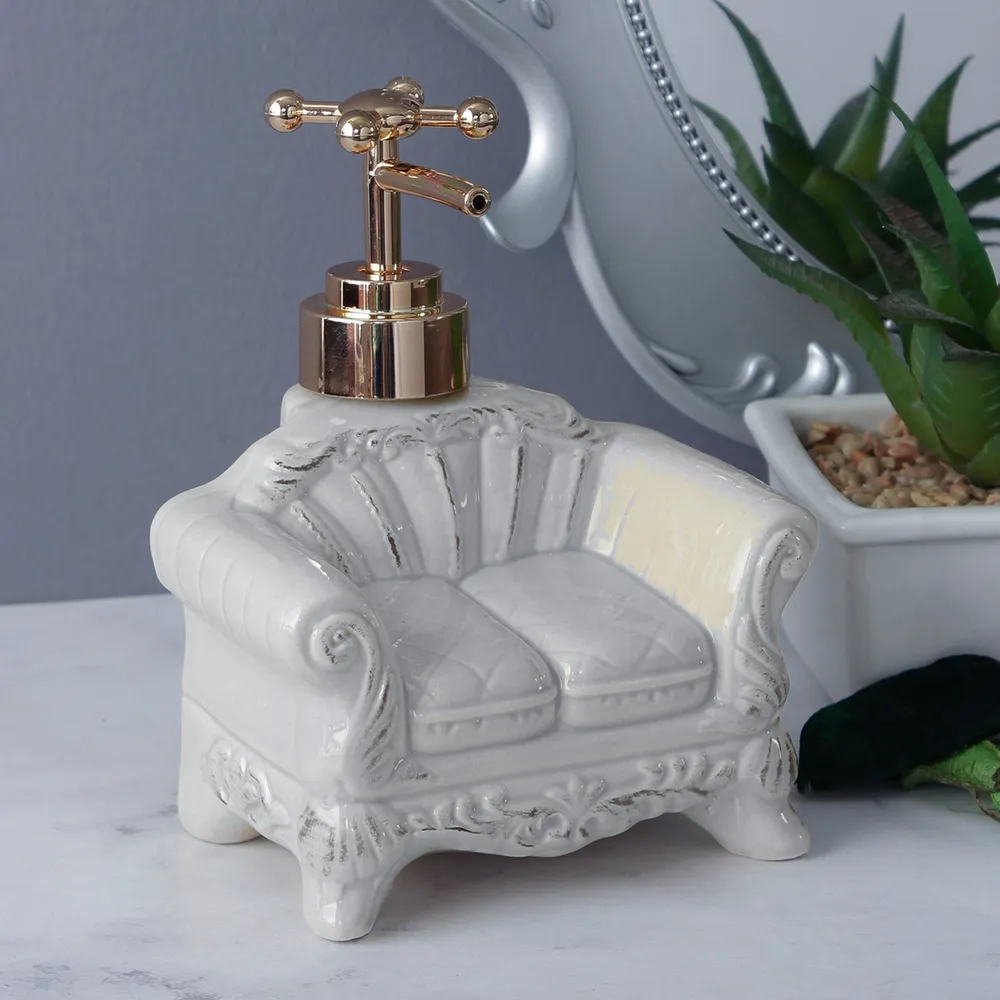Pretty Vintage Sofa White Soap Dispenser