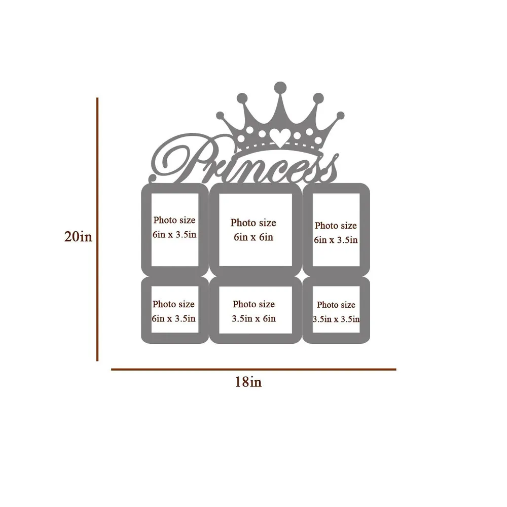 Princess Turquoise Hanging Photo Frame Regular