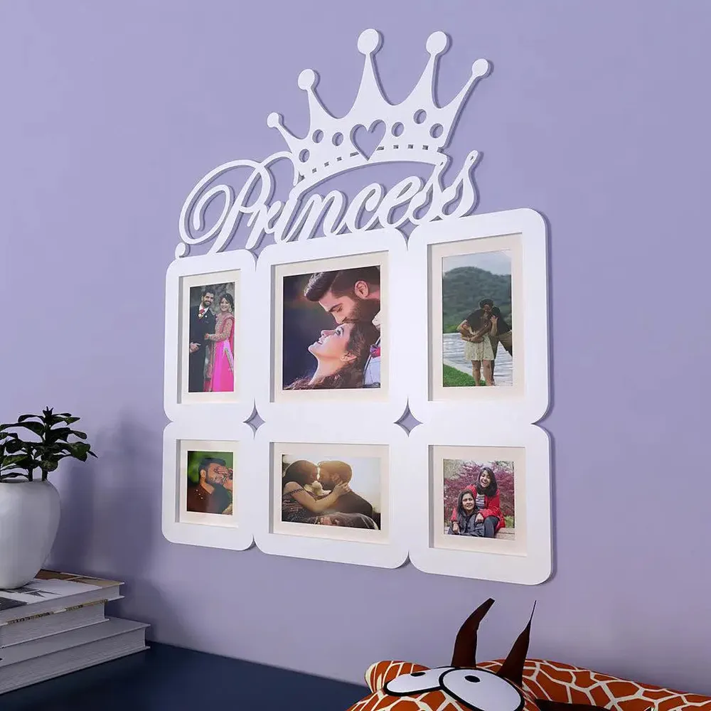Princess White Hanging Photo Frame White, Regular