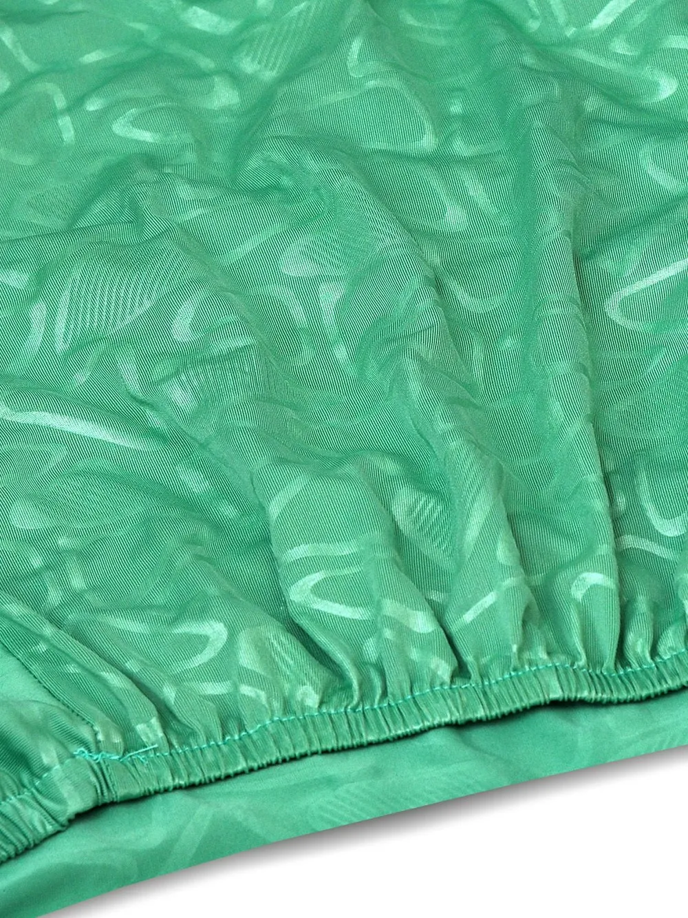 Printed Stretchable Green Spandex Chair Cover Pack of 2