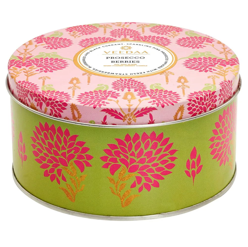 Prosecco Berries 3 Wick Tin Scented Candle