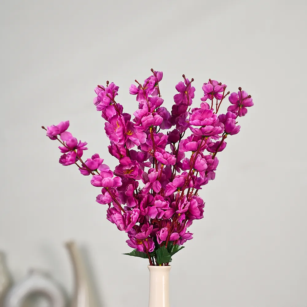 Purple Artificial Blossoms Set Of 2